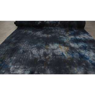 古朴侘寂风100%柞蚕丝非遗纯手工草本植物染丝绸面料袍子风衣布料