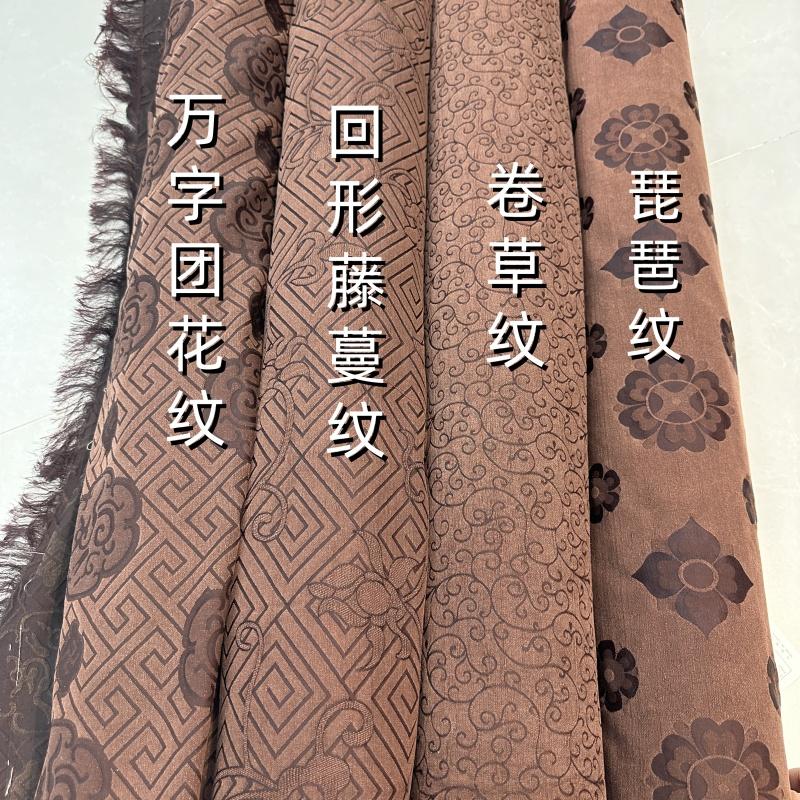 香云纱锦油绸桑蚕丝提花丝绸