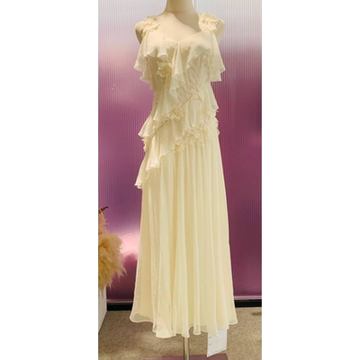 【七七酱直播间】YINGCHOI 多层荷叶边吊带连衣裙33159