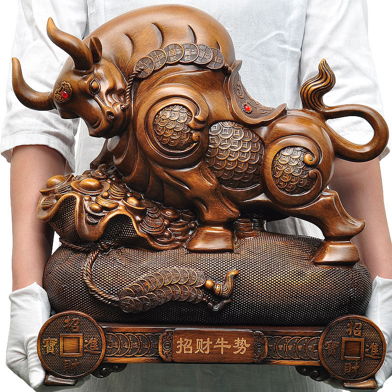 招财牛势牛摆件华尔街牛风水办公室桌书房摆设家居客厅酒柜装饰品