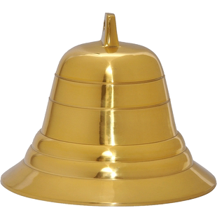 黄铜铃铛铜钟大门寺庙风铃挂件挂钟摆件小大号古钟手敲钟工艺品