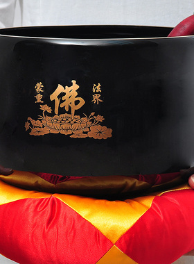 莲花罄佛具罄钵佛音碗摆件引罄修行钵法器供奉用品工艺