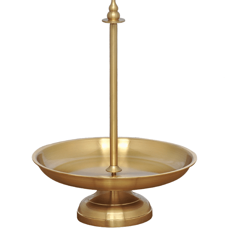 全铜素面铜枝收缩檀香架摆件家居书房禅室静心修禅家用佛堂供奉