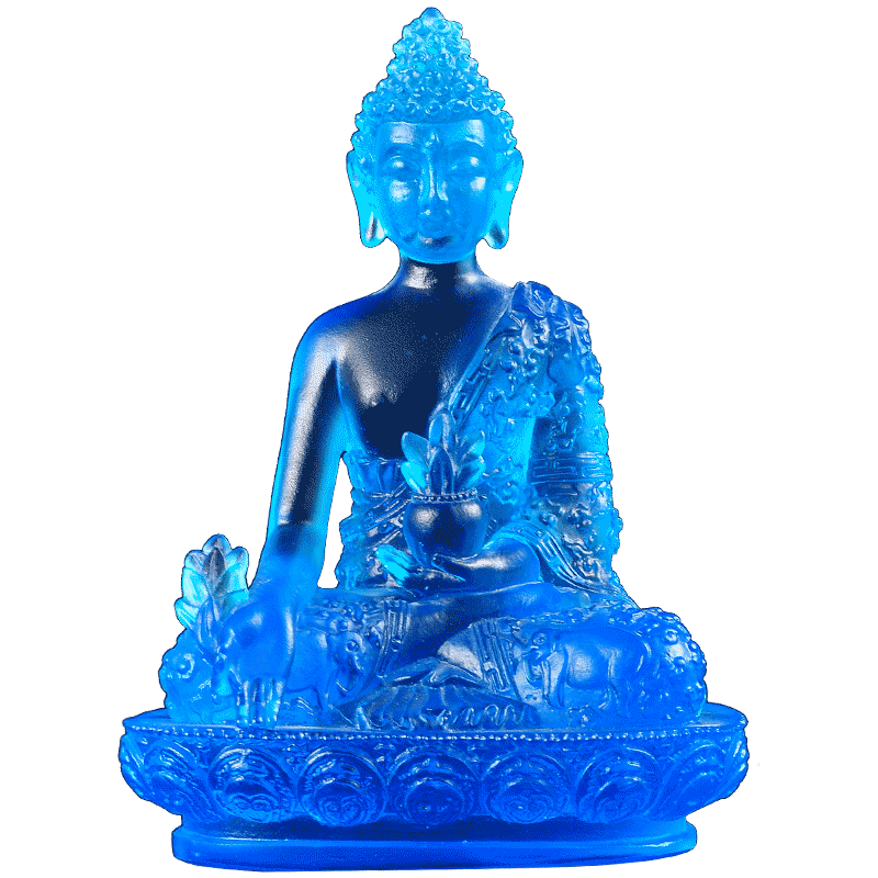 如来寺庙居家供奉底座摆件药师佛