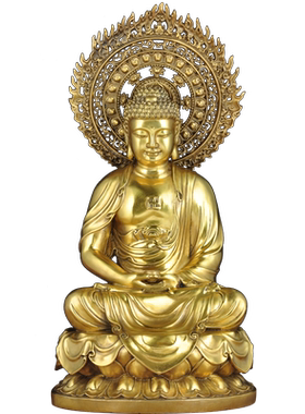 全铜释迦佛摆件家用寺庙供奉