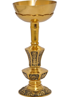 铜碗液体酥油灯佛具用品