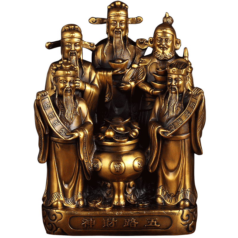 五路财神爷风水佛像供奉开业礼品
