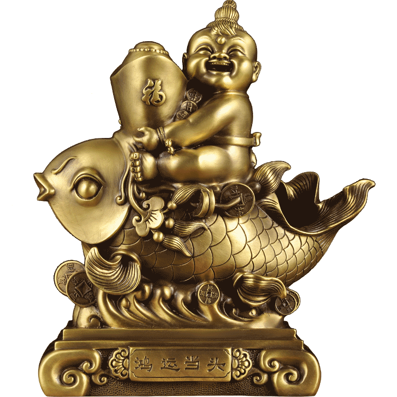 摆件鸿运当头金龙鱼客厅