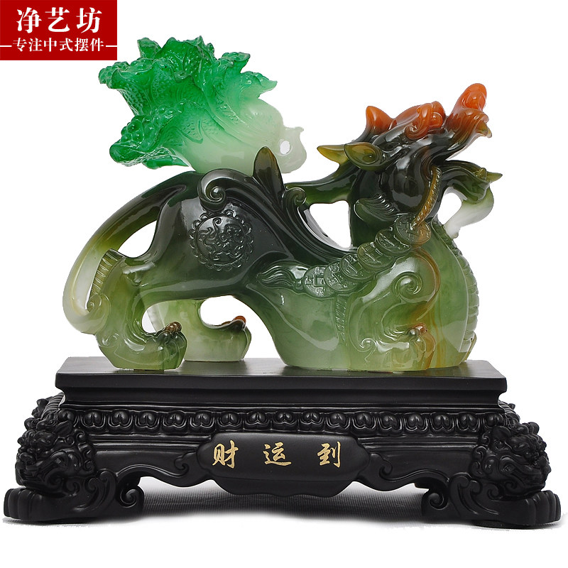 招财貔貅摆件一对开业乔迁新居商务礼品客厅电视柜办公桌装饰品