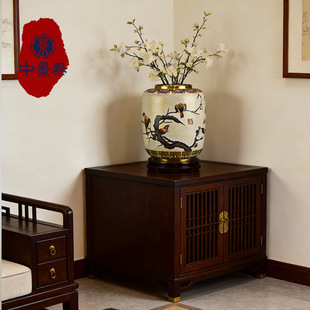 张向东大师景泰蓝花瓶纯手工铜胎掐丝珐琅15英寸寒雀图玄关摆件