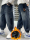 Детская мужская одежда, новинка 2025 года, джинсы для мальчиков из цельного бархата плюс теплые бархатные штаны, студенческие зимние брюки из плотного бархата-стрейча mini 3