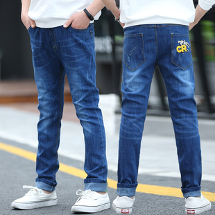 子潮5修身 9儿童装 休闲宽松裤 春秋中大童6岁男宝长裤 8夏 男童牛仔裤