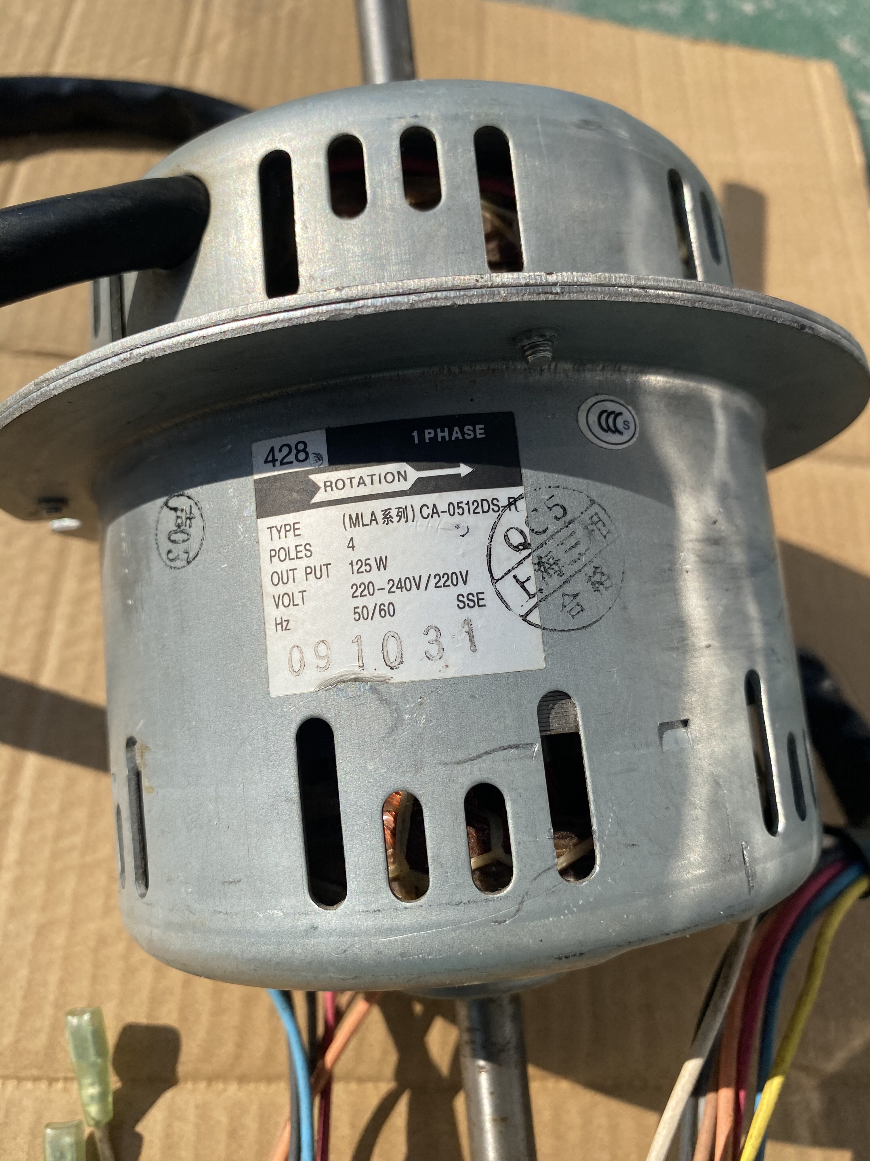 电机空调428电机CA-0512DS-R内机风扇马达FZSP71MMV FSSP80AB