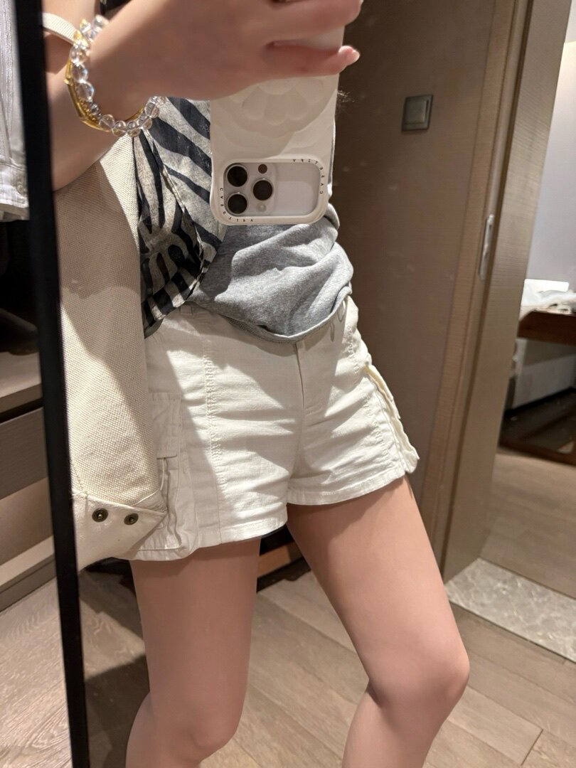 2026夏季新款高腰工装短裤女宽松显瘦百搭抽绳休闲热裤