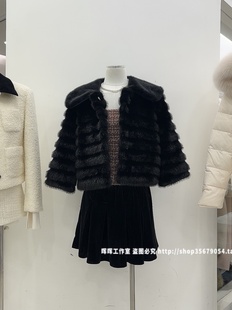 2025新款仿皮草外套女短款年轻时尚百搭小龙猫皮毛一体大衣