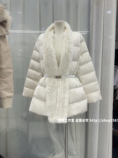 2025新款女装秋冬韩版宽松显瘦新中式缎面羽绒服女中长款外套女