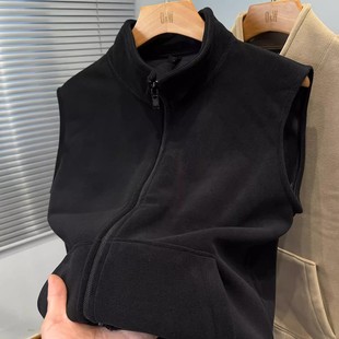 清仓捡漏加厚抓绒衣马甲男士 秋冬加绒保暖坎肩背心摇粒绒休闲外套