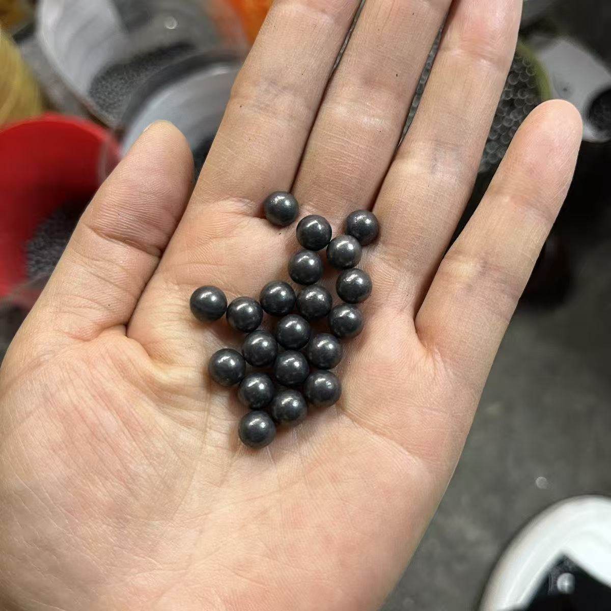 精密抛光标准纯铅珠3/4/4.5/5/5.5/6/6.5/6.8/7/8mm工业配重铅球