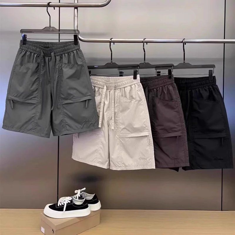 百搭透气五分裤口袋休闲短裤夏季