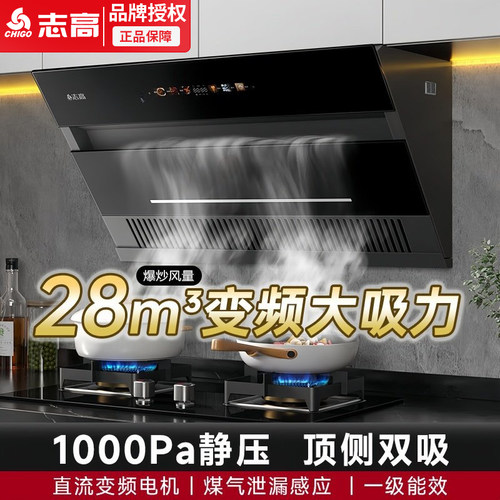 志高22m³/min大吸力侧吸油烟机