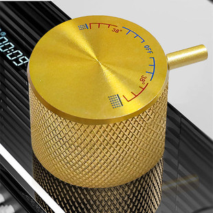 厨房飞雨瀑布龙头金色带手柄替换开关通用改装旋钮防打滑龙头配件