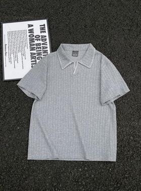 W454夏季短袖P27黑色灰色M到3XL