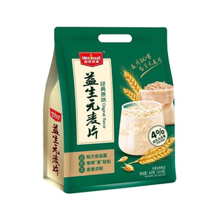 420克皇麦世家益生元麦片原味/高钙高纤营养早餐冲饮即食燕麦片