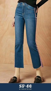 女士韩国正品 2019新款 高腰显瘦九分裤 68魔术裤 外穿SP sp68牛仔裤