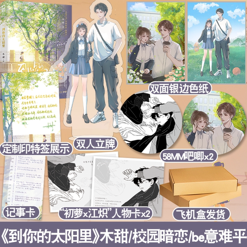 印特签版 正版 到你的太阳里 木甜 青春文学青梅竹马校园初恋暗恋be意难平言情小说实体书籍 过秋天 侧耳 作者