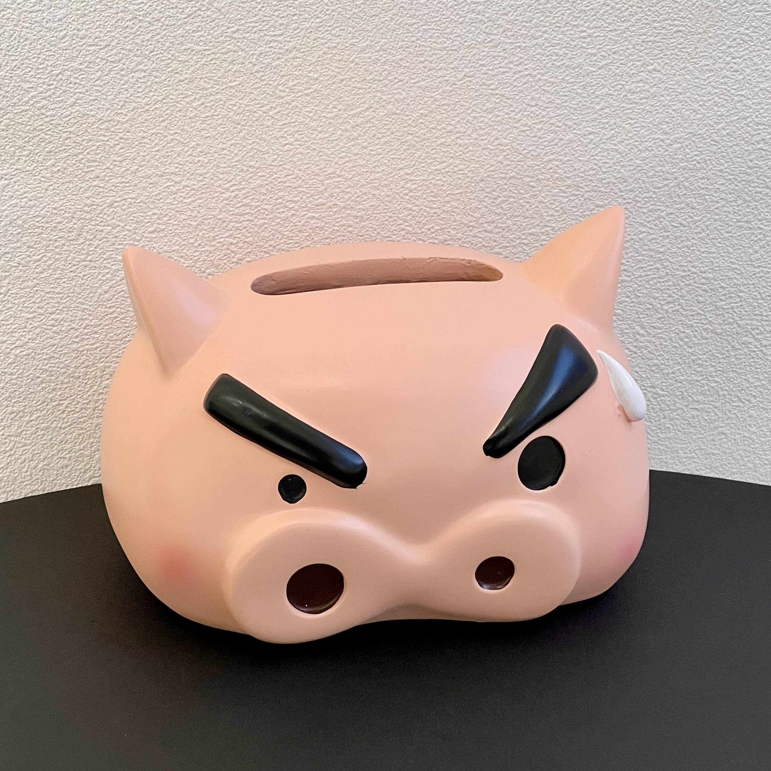 蜡笔小新肥嘟嘟左卫门小猪纸巾盒