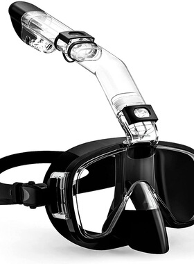 防水防雾潜水面罩小巧浮潜面罩成人儿童全干潜水面具浮潜游泳