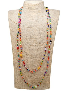 欧美冬日南法风情琉璃项链陶瓷珠