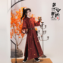 楚汉灵韵 唐风圆领袍 提花暗纹烫金圆领袍 唐制