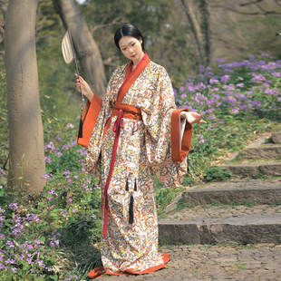 楚汉灵韵战国袍蟠龙飞凤纹复原款马山楚墓N15复原汉服