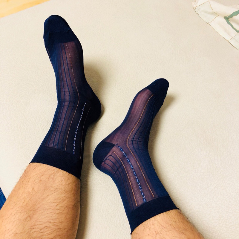 夏季男士商务防臭透气锦纶丝袜