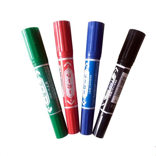 油性记号笔黑色勾线笔彩色马克防水不掉色快递大头笔不可擦粗笔头