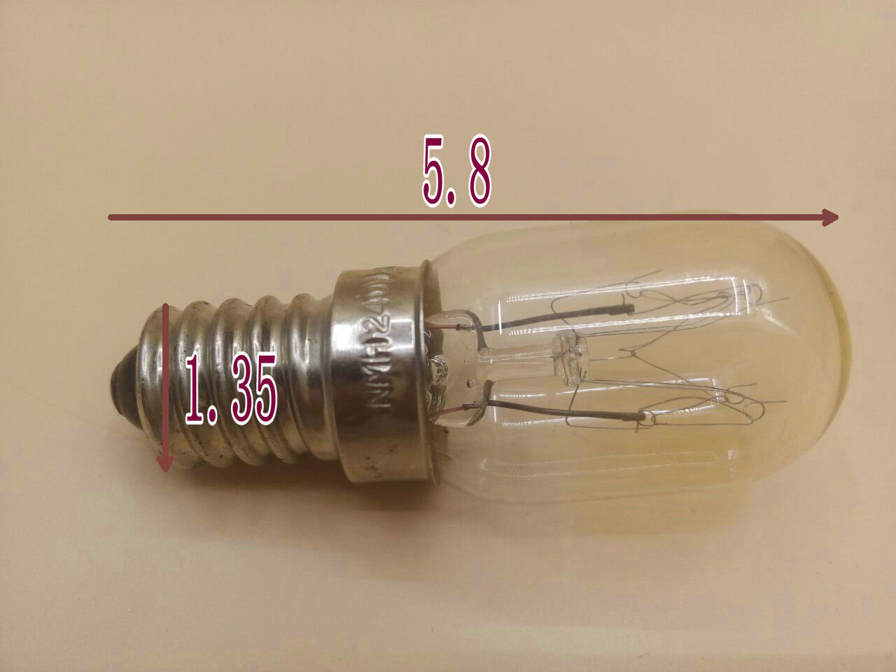方太牌吸油煙機配件節能燈泡240V 20W小燈泡特價包郵長58