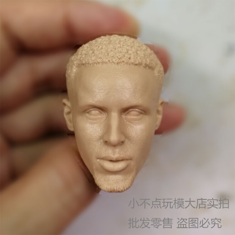1/6 史蒂芬库里 2.0 头雕 白模 EB原模翻制 NBA球星 兵人配件