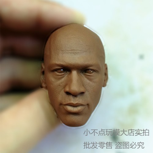 1/6白模 乔丹头雕 NBA巨星 迈克尔乔丹 45号 EB原版翻模 兵人配件