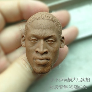 1/6白模 丹尼斯 罗德曼头雕 NBA巨星 公牛三巨头 篮板王 原版翻模