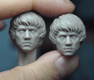 1/12 6寸 ml shf mafex 阿sir 成龙白模 头雕 功夫巨星