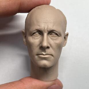 1/6 白模 二战战神 沙漠之狐 隆美尔头雕 GM651 兵人配件