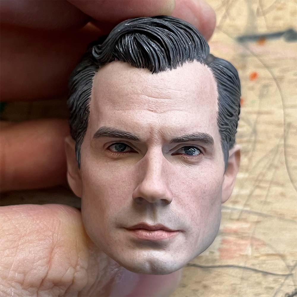 【小不点精涂】 1/6 阿展定制 超人头雕 亨利卡维尔 无脖 少量现