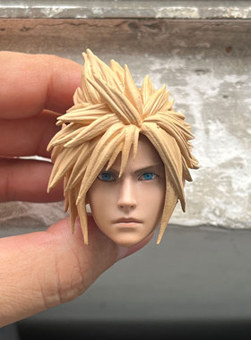 1/6 兵人  re克劳德 帅哥兵人 头雕 兵人配