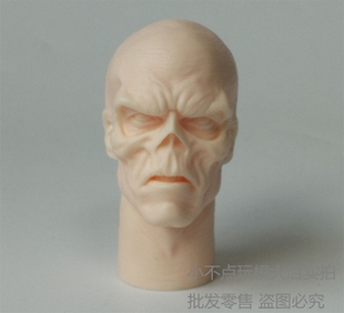 1/6 白模 红骷髅头雕 美国队长大反派 骷髅头