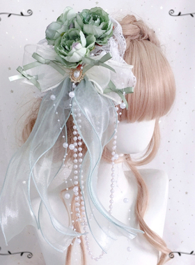 古风汉洋折衷lolita少女花朵头饰