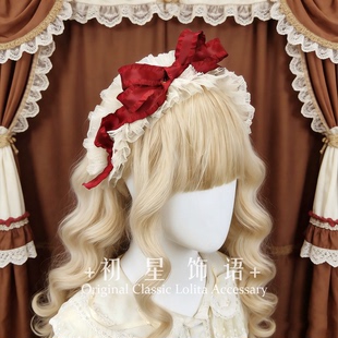 原创lolita发箍KC doll感丝缎芭蕾风蝴蝶结发带lo娘cla优雅发饰
