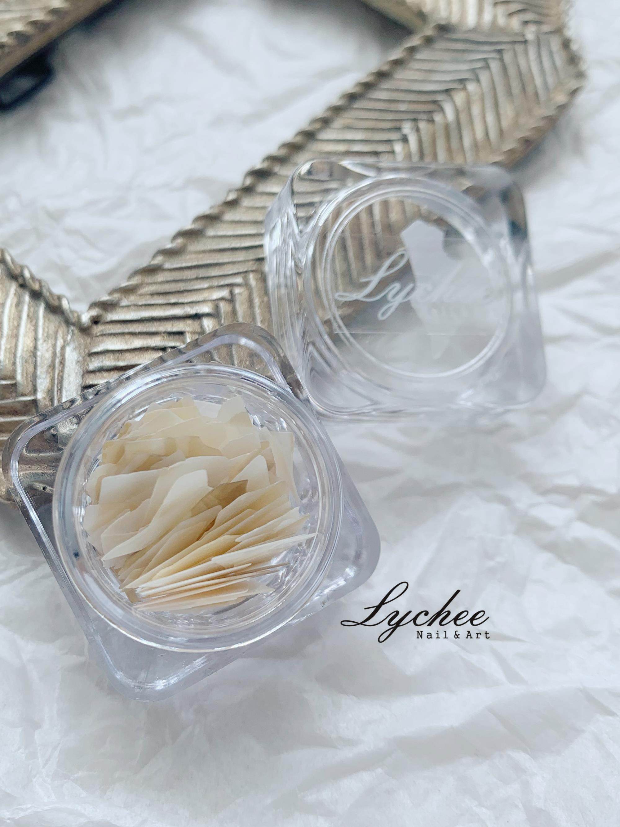 荔枝lychee丨薄贝壳光泽感款式 偏光天然纹理 美甲素材