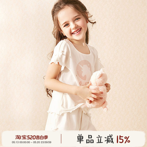 rosetree女童睡衣夏季小女孩公主