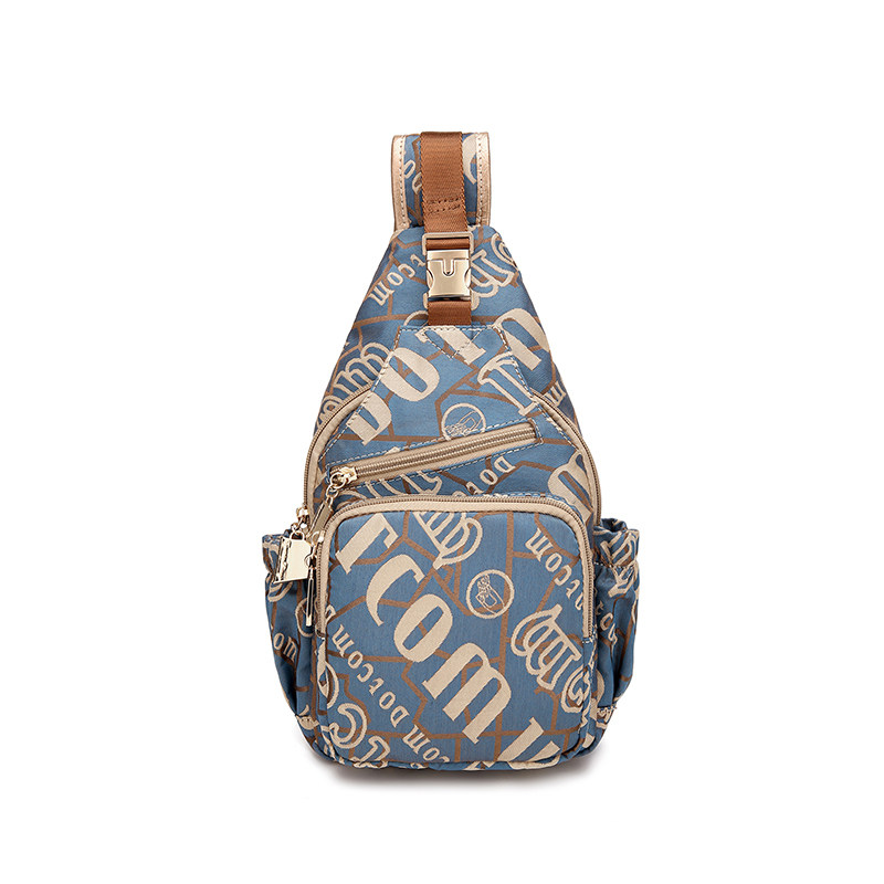 盛装舞步春夏新款帆布包胸包大容量休闲旅行包潮X30